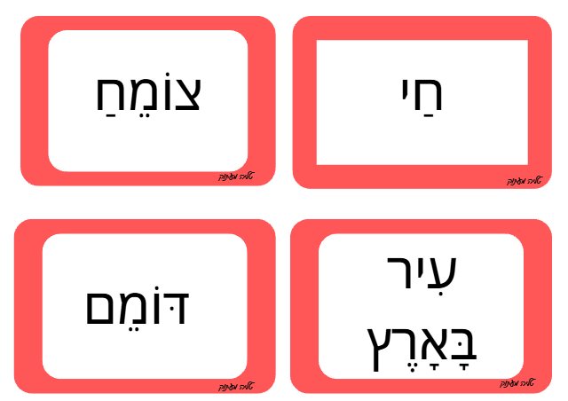 תצוגה מקדימה: מיון מילים צלילים