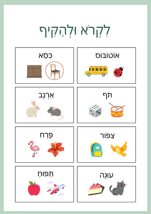 תצוגה מקדימה: קריאה